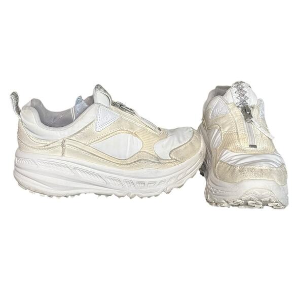 UGG CA805 X Zip White Nylon & Suede Sneaker Women's Size US 7 - Picture 3 of 8